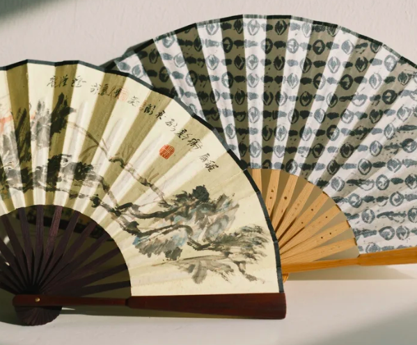 handpainted fan
