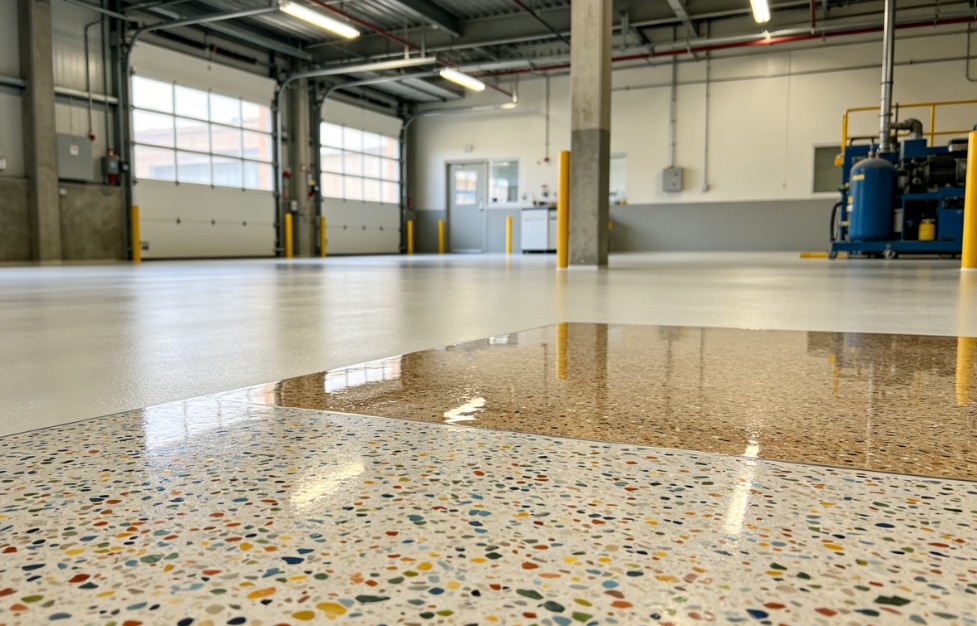 epoxy colored sand floor coating