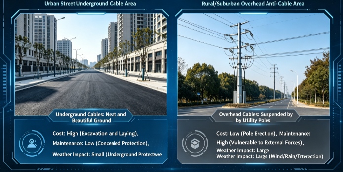 underground vs aerial cable