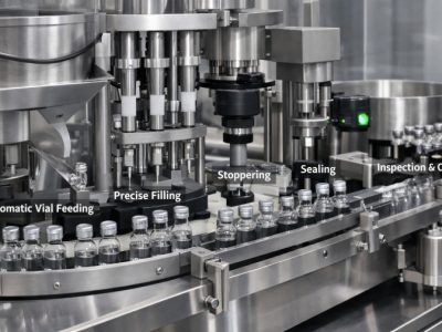 vial filling and sealing machine